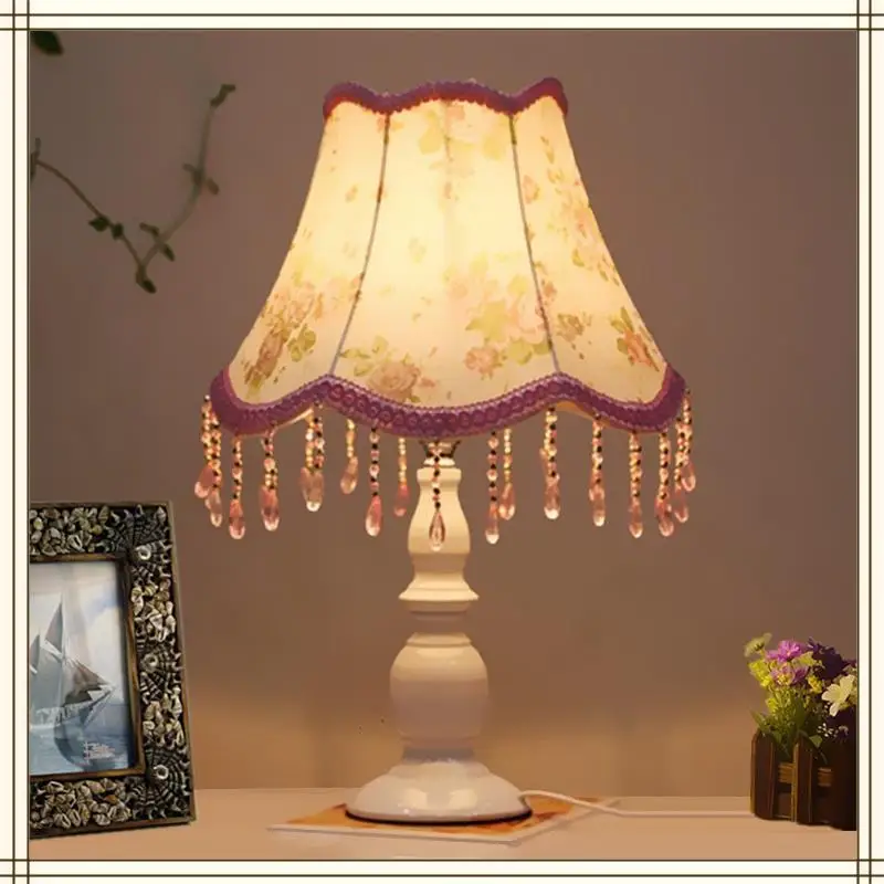 Mariage Европейский Nachttischlampe Свадебный деко дом Abajur кварто Lampara De Mesa Para El Dormitorio