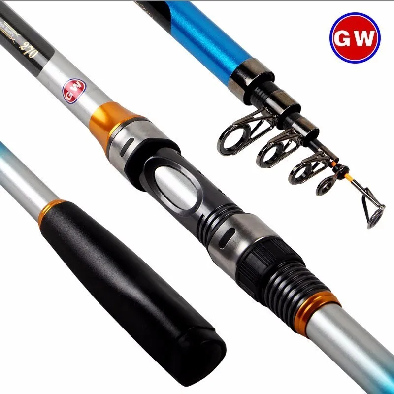 7/8/9/10/12/14ft Telescopic Sea Fishing Rod High Carbon 4 8 Sections