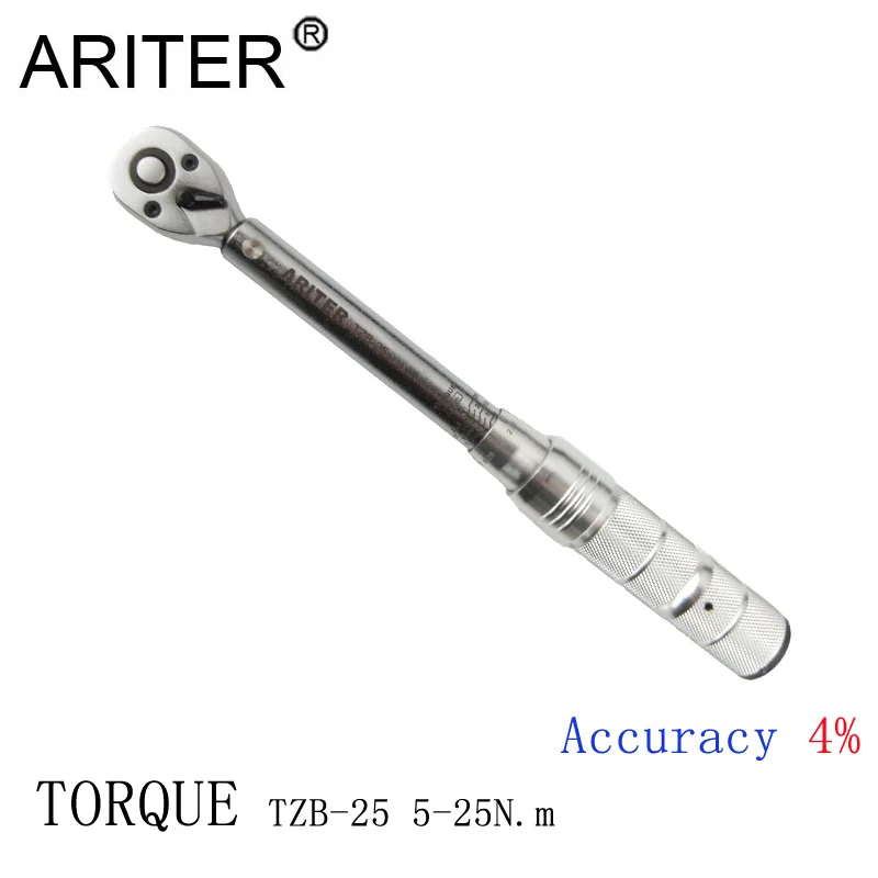 Мини-Трещоточный ключ ARITER 1/" динамометрический ключ 3-15N.m 5-25N.m двухсторонний точный гаечный ключ Ручные Инструменты Ремонтные ключи для автомобиля и велосипеда