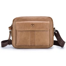 BULLCAPTAIN Мужская сумка из натуральной кожи, Повседневная Деловая мужская сумка через плечо, Большая вместительная сумка из воловьей кожи, дорожные сумки-мессенджеры