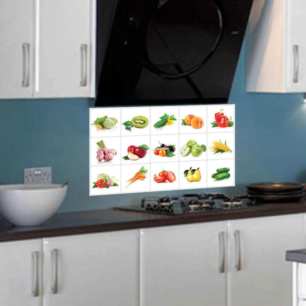 Creative Melon Fruit Kitchen Wall Stickers Self-Adhesive Vinyl Room Window Wall Decals Art Indoor Decoration Waterproof