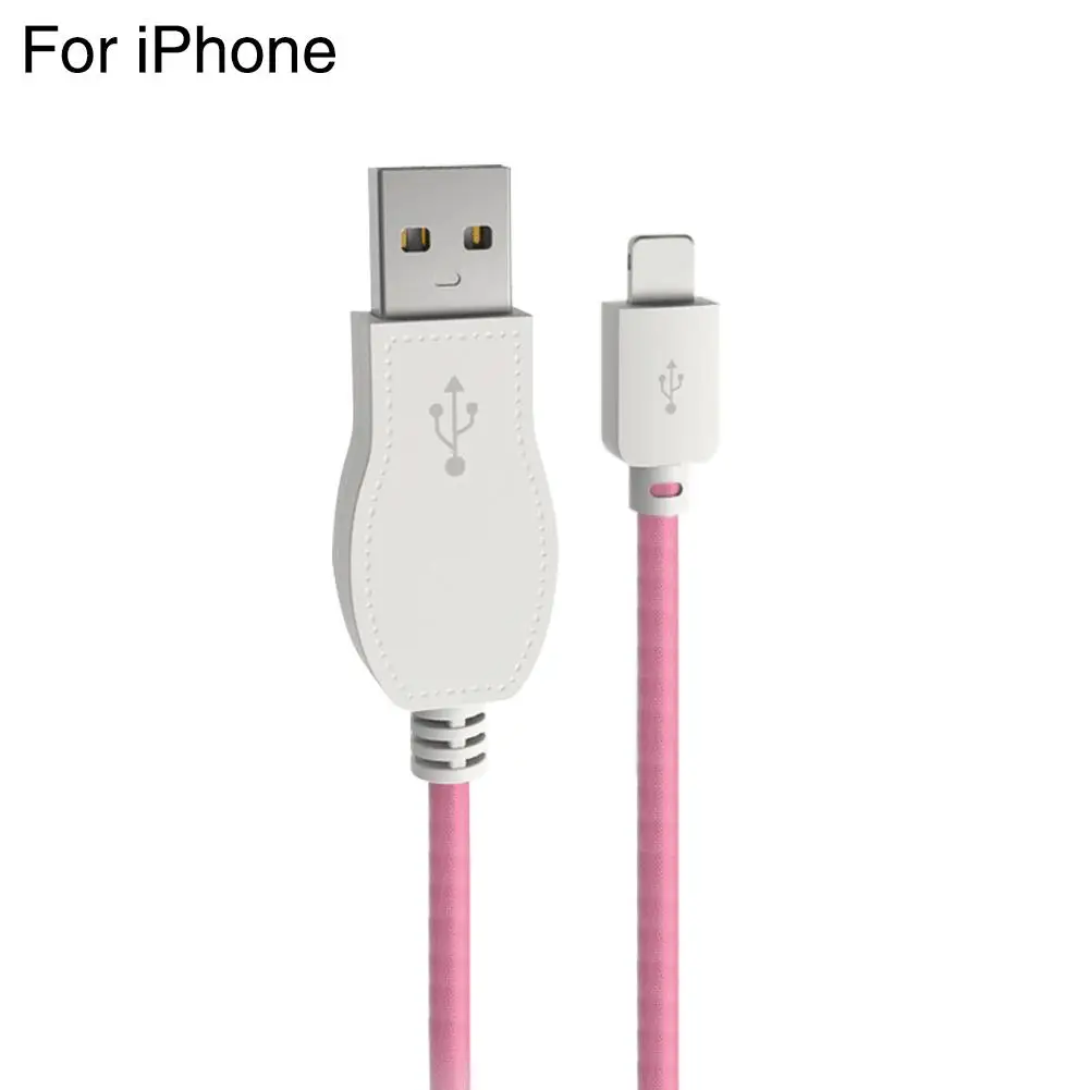

USB Music Festival Light Data Cable Line Fast Charge With Overcharge Protection Suitable For Android For IPhone New Arrival