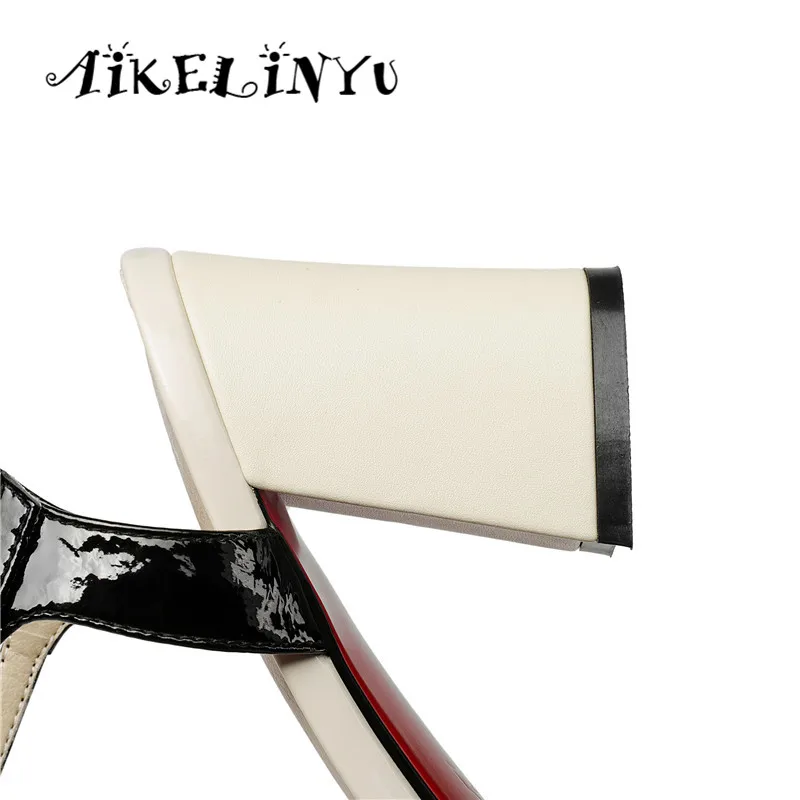 AIKELINYU/женские босоножки из натуральной кожи Женская Офисная Летняя обувь