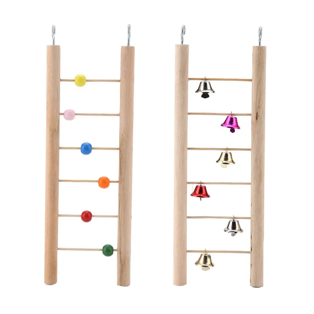 Wood Bird Ladder Climbing Toy Hanging Swing For Cage Pet Toys New | Дом и сад