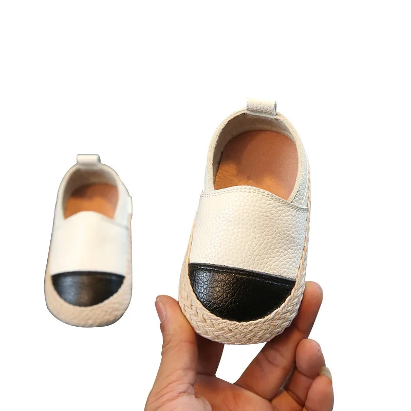 

2019 New Spring Soft Toddler Baby First Walkers Lazy Kids Girls Patchwork Espadrilles Pedal Fisherman Shoes 0 to 2 Years