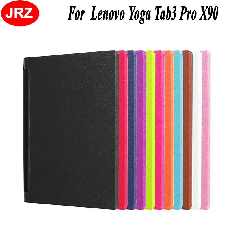 

JRZ For Lenovo Yoga Tab 3 Pro X90 X90M X90F X90L 10.1 Tri-fold Leather Case for Lenovo Tab3 Plus YT-X703f X703L Tablet Case