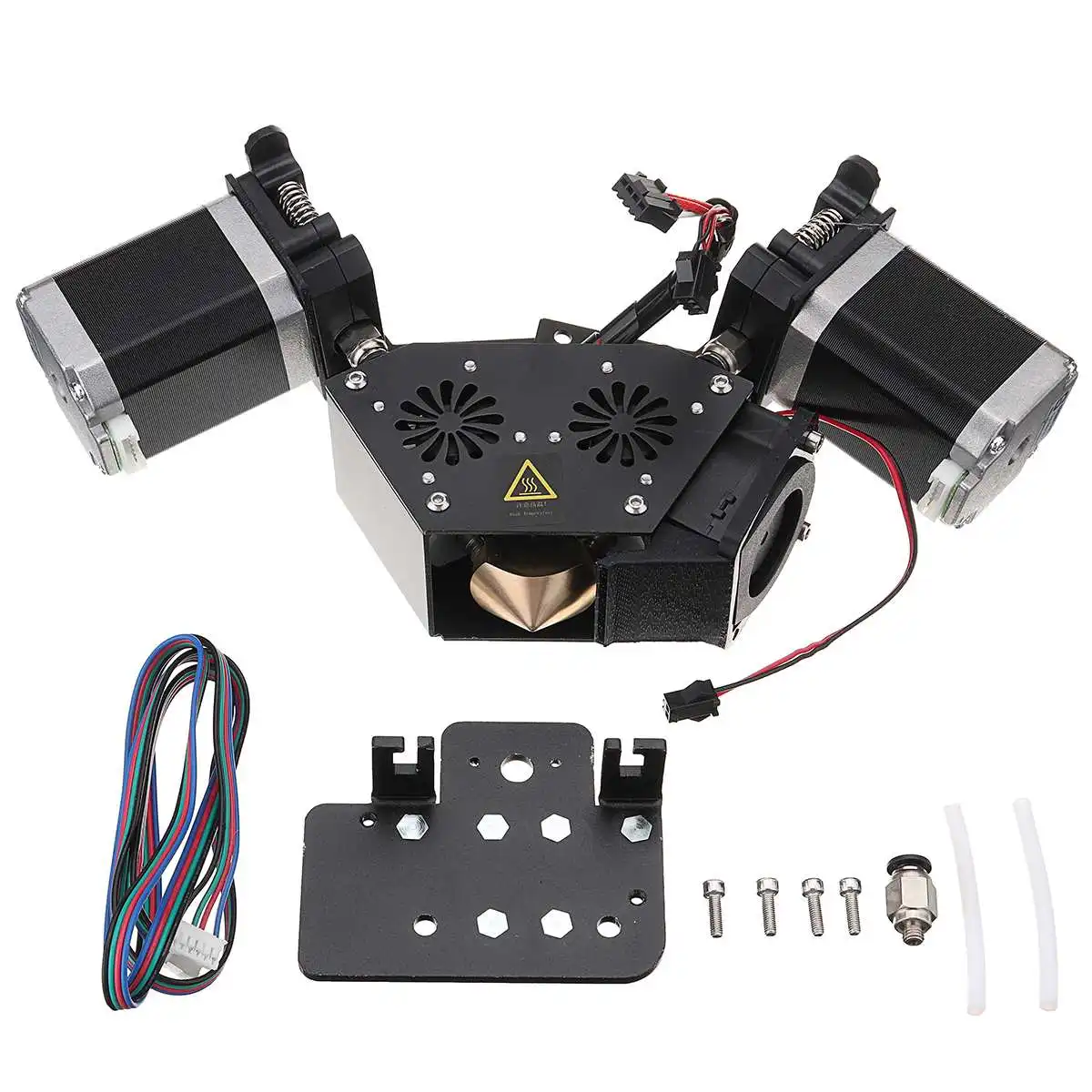 

1.75mm 0.5mm 2 In 1 Out Extruder Kit Support Four Color functions Mixed/Dual/Graded/Single Color For 3D Printer Nozzle