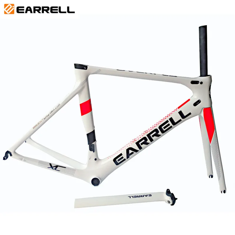 Top 2019 Earrell UD glossy surface road bike bicycle carbon frameset customzied color frame is available BB86 XDB shipping 5