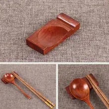 1 шт. в японском стиле натуральные деревянные палочки для еды и ложки подставки квадратной формы подушки двойного назначения держатель для палочек