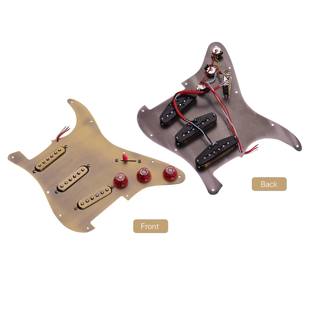 Electric Guitar Pickguard Loaded Prewired Metal Guitar Pickguard Plate
