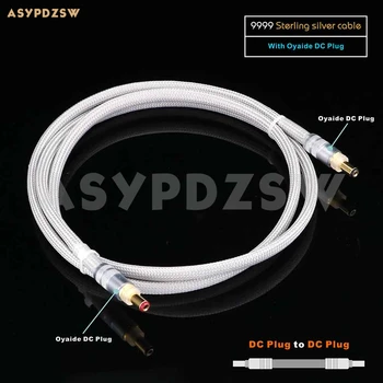 

1.2M HIFI 4N 9999 Sterling silver-Oyaid DC Power supply cable 5.5*2.1 to 5.5*2.1mm or 5.5*2.1 to 5.5*2.5mm