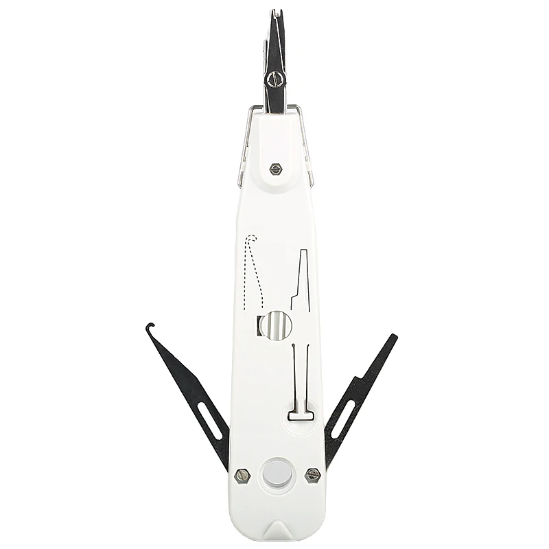 

AUA Gray Telecom Phone Wire Cable RJ11 RJ45 Punch Down Network Tool Kit Professional