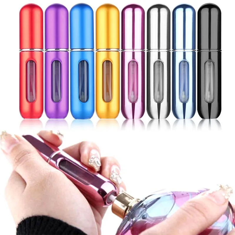 

Rakado 5ML Portable Empty Mini Refillable Perfume Bottle With Spray Scent Pump Cosmetics Containers Spray Atomizer Bottle Travel