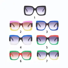 Квадратные женские солнцезащитные очки, защитные очки, УНИКАЛЬНЫЕ Солнцезащитные очки, анти-ультрафиолетовые очки для пляжа, моря, спортивные солнцезащитные очки