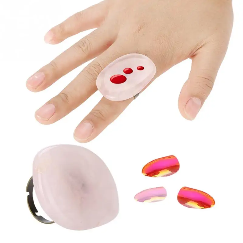 

Natural Resin Stone Nail Art Plate Gel Polish Tips Holder Drawing Painting Color Pigment Holder Palette Nail Art Accessories