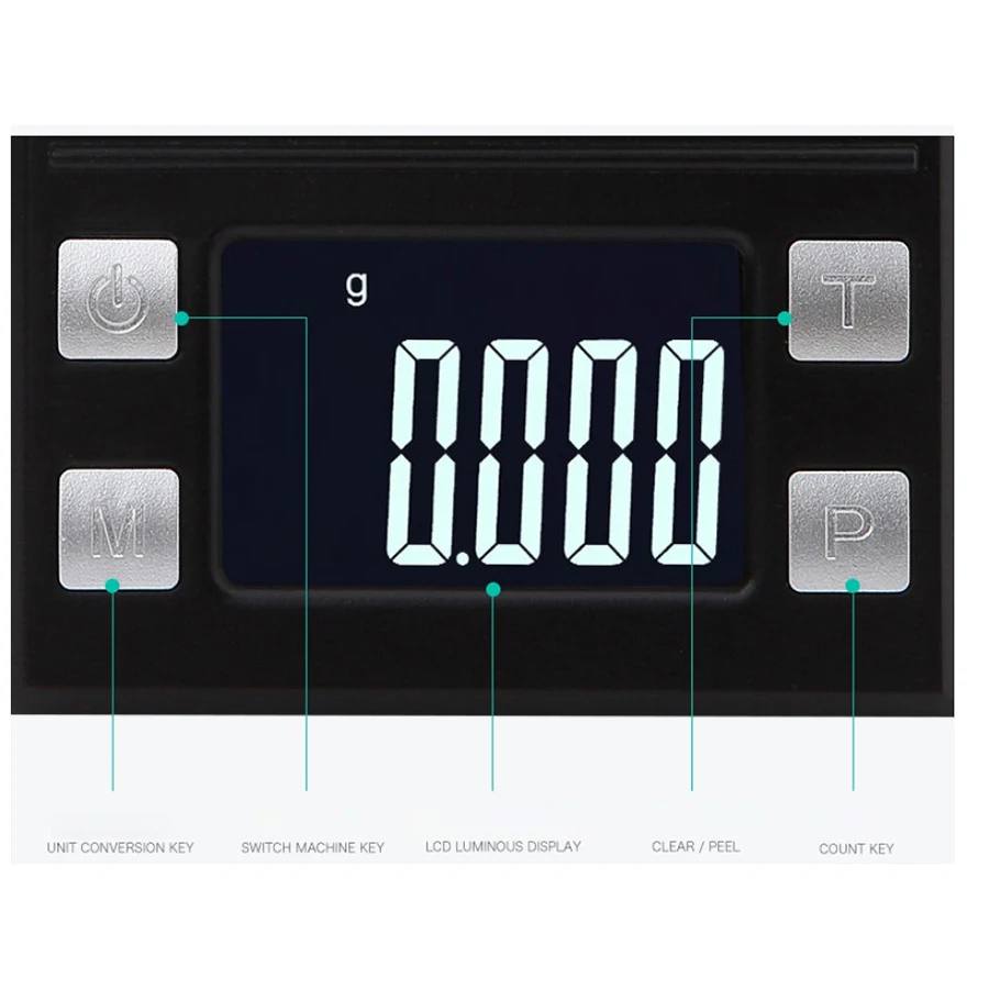 50 г/0 001 г Lcd Цифровые весы для ювелирных изделий лабораторные высокоточные