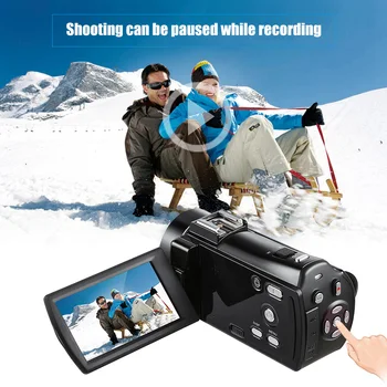 

Andoer HDV-V7 PLUS Video Camera 1080P Full HD 24MP Portable Digital Video Camera Camcorder Night Vision+0.45X Wide Angle Lens