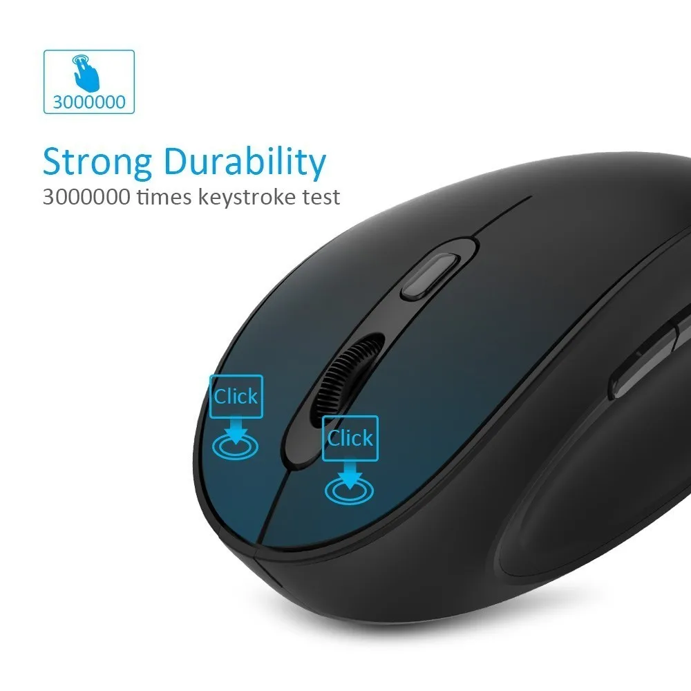 Мышь оптическая беспроводная Delux M618XU 2 4 ГГц 6 кнопок USB 2000/XP/Vista/7/8/10|Мыши| |