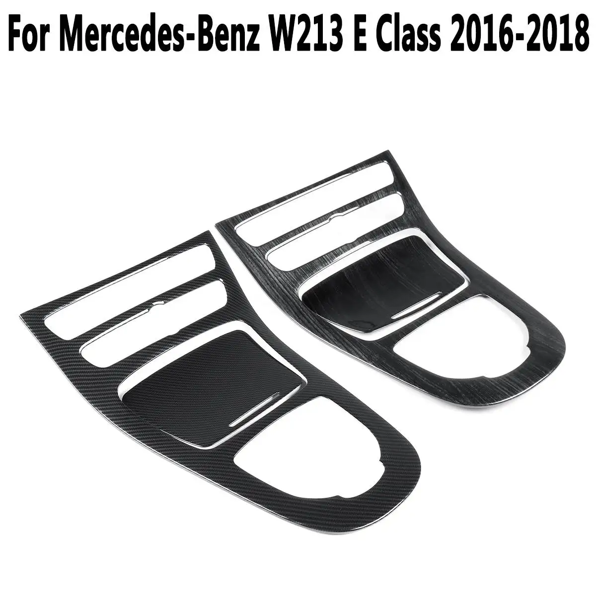 For Mercedes-Benz W213 E Class 2016 2017 2018 Console Gear Panel Frame Cover Trim ABS Carbon Fiber Color Trim Stickers Parts For Mercedes-Benz W213 E Class 2016 2017 2018 Console Gear Panel Frame Cover Trim ABS Carbon Fiber Color Trim Stickers Parts
