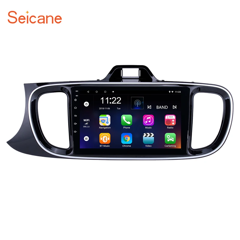 

Seicane Car Multimedia Player Navigation GPS Android 8.1 Head unit For 2017 KIA PEGAS Left Hand Driving suppport DVR Digital TV