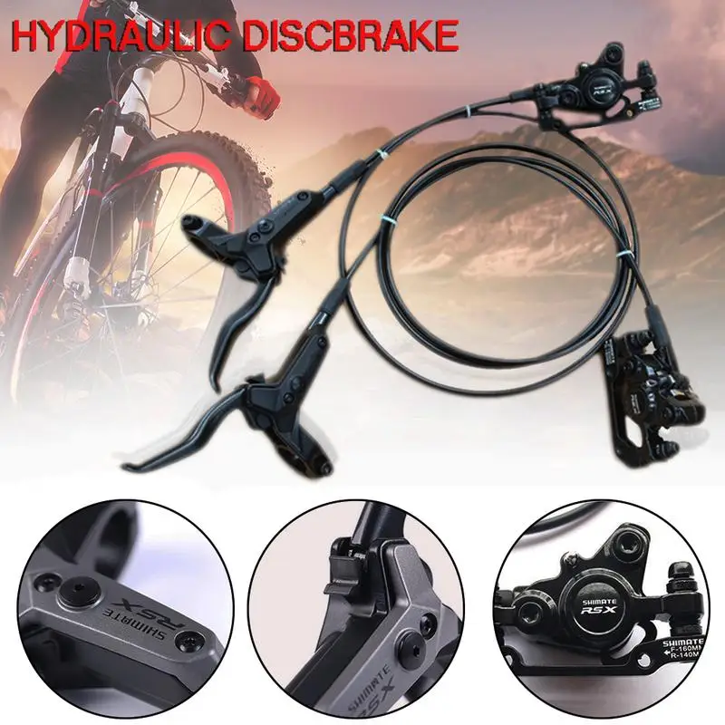 

MTB Bike Bicycle Hydraulic Disc Brakes Line Aluminum Alloy Left Right Brake Rust Resistance Lining Gear Bike Brake Set