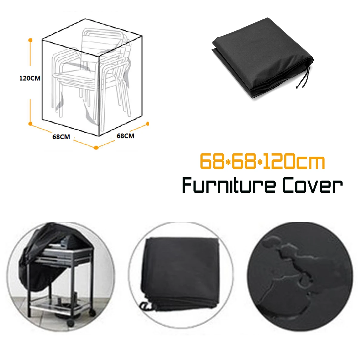 

Waterproof Furniture Patio Beach Garden Yard Chair Cover Ourdoor Indoor Sofa Table Chair Rain Snow Dust Proof Protector Cover