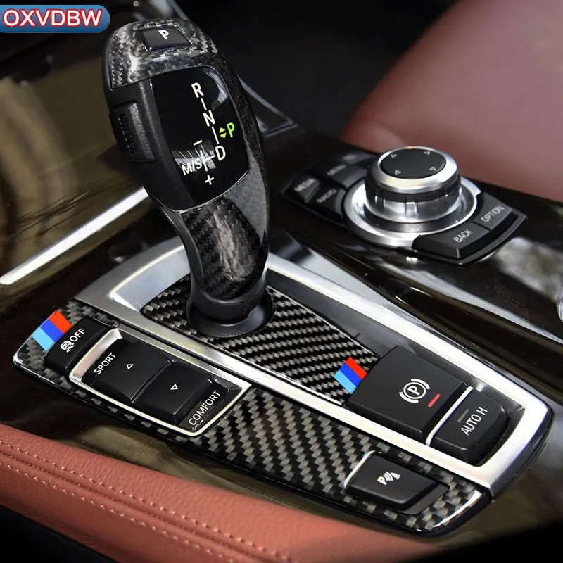 Для BMW E60 F10 F07 E70 E71 F15 F16 F30 F34 Автомобильный интерьер углеродное волокно шестерни панель s стикер Стайлинг украшения аксессуары