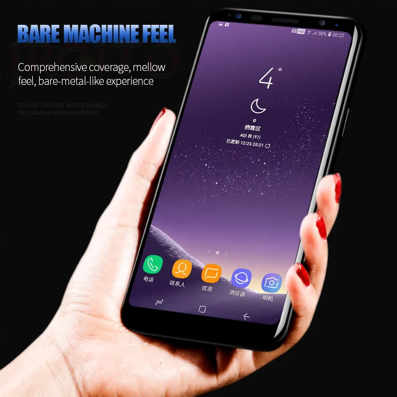 Полное покрытие для Samsung Galaxy S8 закаленное стекло Защита экрана Note 8 9 S9 Plus S6 Edge S7