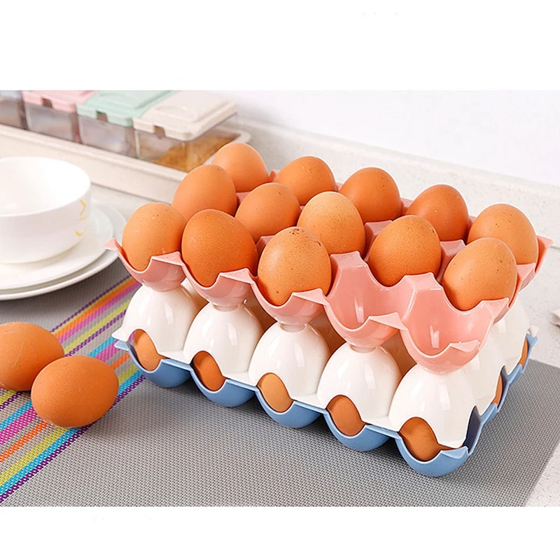 

Kitchen Egg Storage Box Organizer Refrigerator Storing Egg 15 Eggs Organizer Container Storage Egg Racks And Shelf