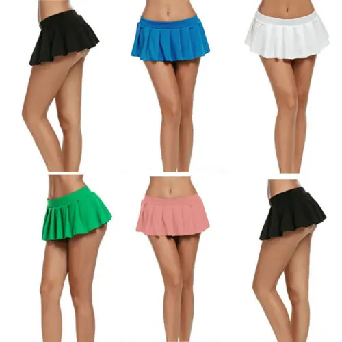 

Fashion Women Girls Solid Summer Micro Dance Club Skirt Mini Bodycon A Line Metallic Polyamid Mini Skirts