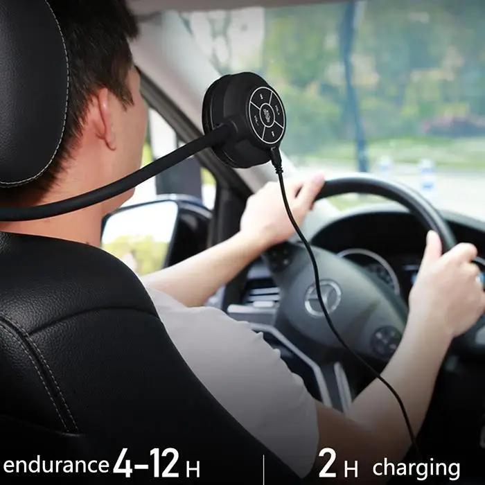Обычная Автомобильная Беспроводная Bluetooth гарнитура с микрофоном 500 мАч