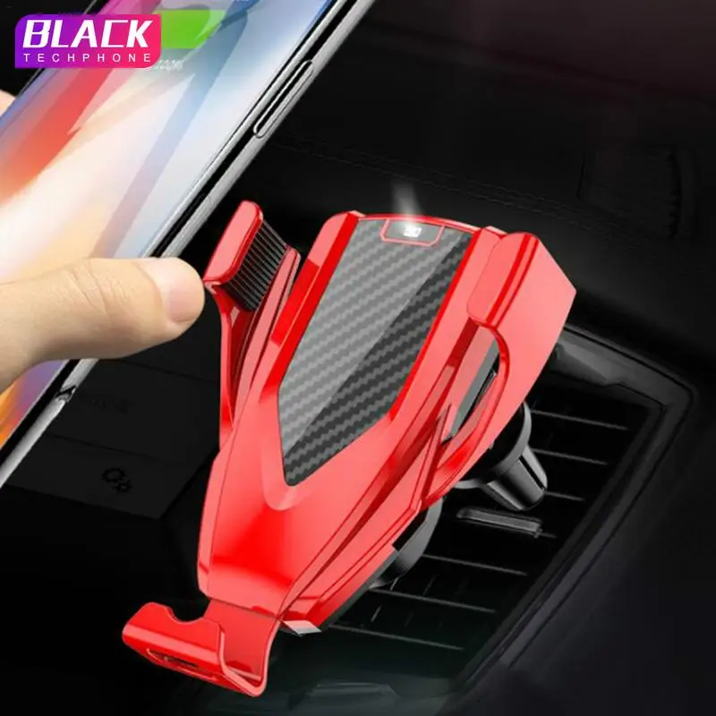 

Automatic Clamping Wireless Car Charger Intelligent Induction Vehicle Multifunctional Automatic Bracket for iPhone XS X 8 Samsun
