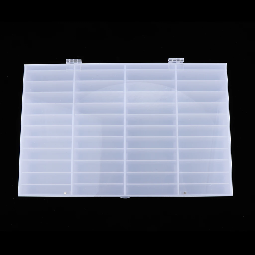 

Nail Tips Storage Box 44 Compartments Nail Decoration Container Display Case