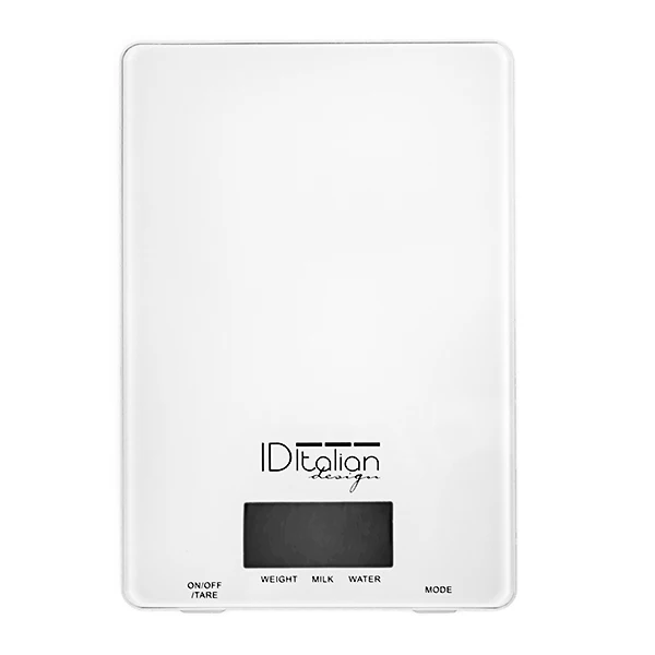 ID Italian IDECUACC01 Electronic kitchen scale 5 kg White Glass Tabletop Rectangle | Бытовая техника