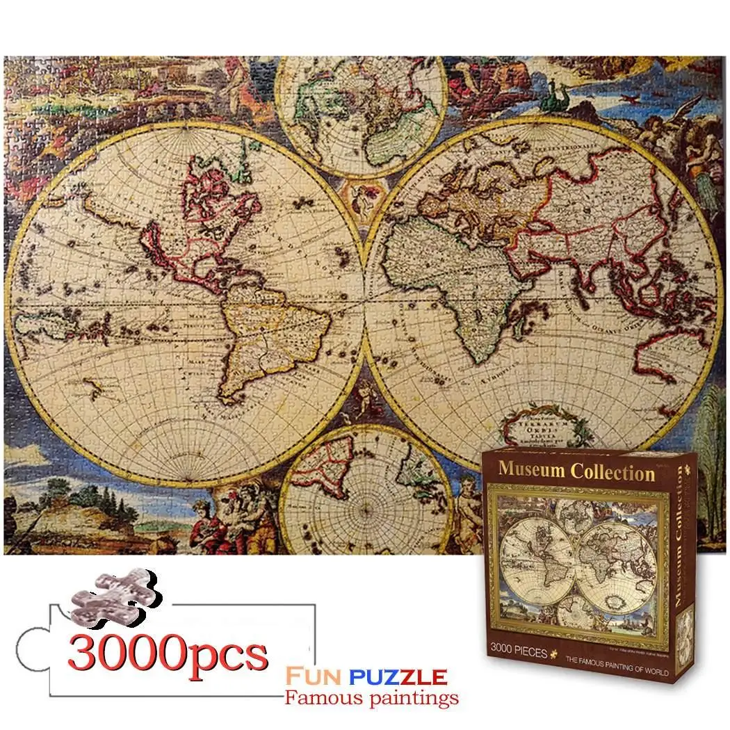Home Decorations Gifts for Friends Color : B, Size : 5000 Pieces Classic Puzzles Educational Toys for Adults and Children 0308 Outdoor Beautiful Architecture Puzzles 3000 Pieces