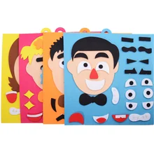 DIY Toys Educational Toy Figures Handcraft Early Childhood Changable Facial Expression Cloth Fabric Emotion Change Funny Gifts