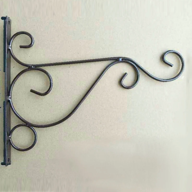 High Quality Iron Metal Wall Hanging Rack Hook Bracket Hanger Art Plant