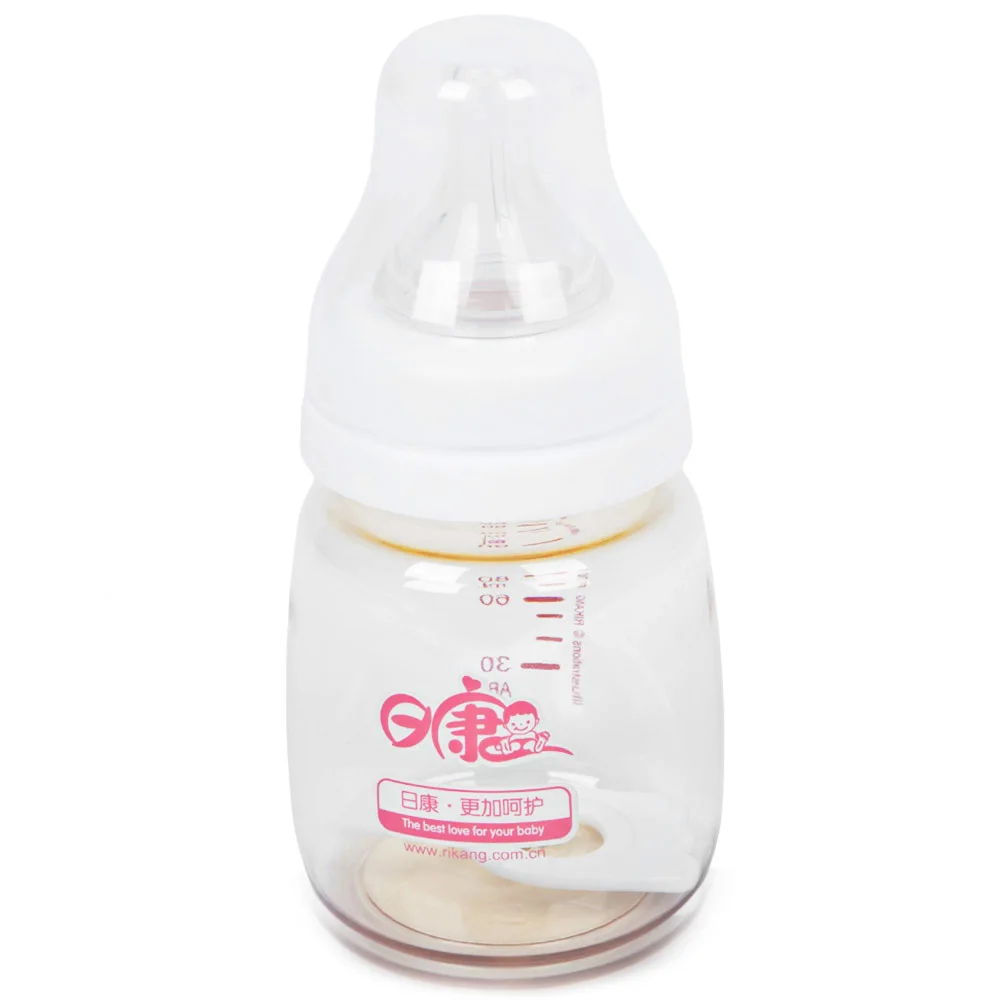 

Rikang 80ml Silicon Nipple Infant Newborn Babies Feeding Bottle