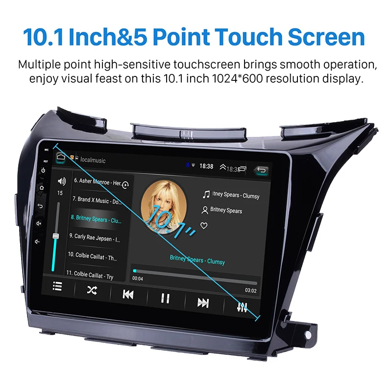 Top Clearance 10.1" HD 1024*600 Touchscreen Android 8.1 GPS Navigation for Nissan Murano 2015-2017 System car multimedia player SWC 1 Top Clearance 10.1" HD 1024*600 Touchscreen Android 8.1 GPS Navigation for Nissan Murano 2015-2017 System car multimedia player SWC 1