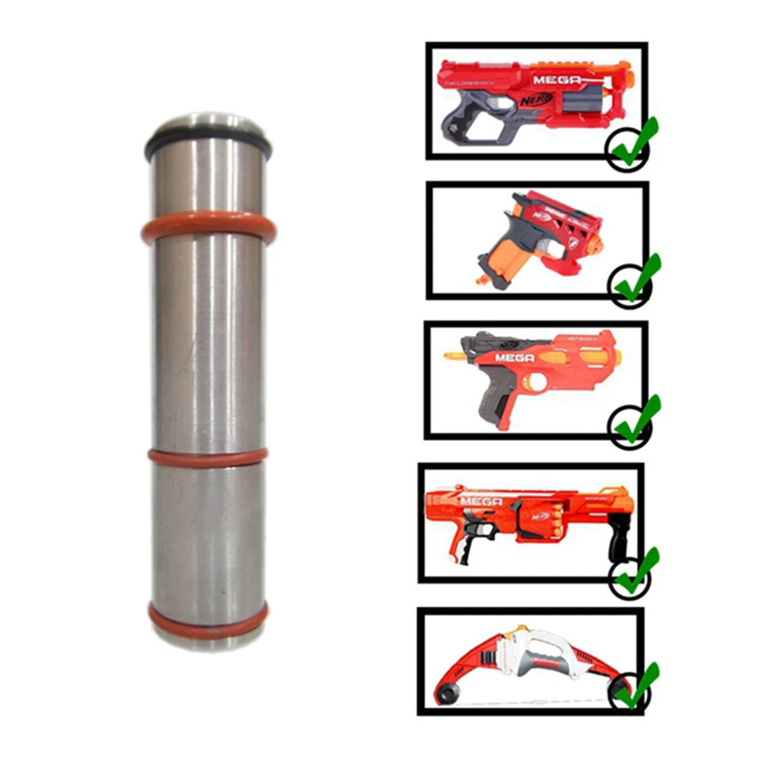 

Long and Short Dart Universal Converter Adapter for Nerf N-Strike Elite Mega CycloneShock Blaster/ BigShock HotShock Blaster