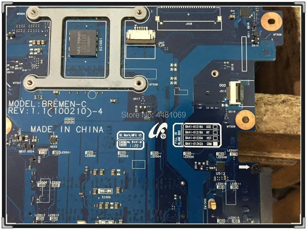 لسامسونج NP-R730 R730 دفتر HM55 DDR3 BA41-01219A BA41-01218A BA41-01342A BA41-01220A اللوحة المحمول 100% اختبار