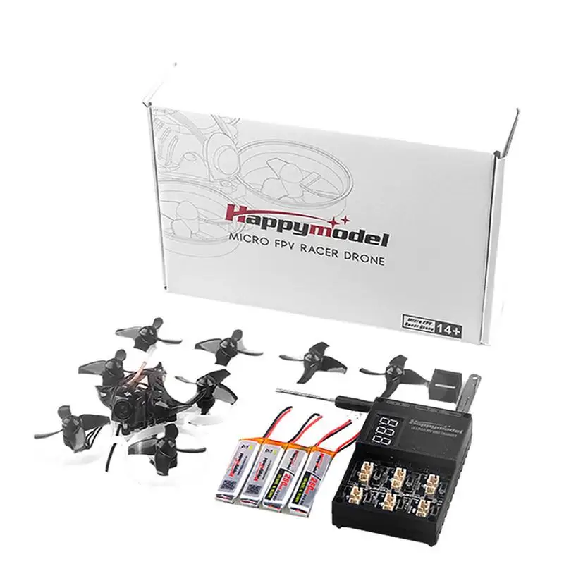 Happymodel Mobula7 75 мм 2S Крытый четырехосный бесщеточный Дрон Whoop Racer BNF 0802 комплект