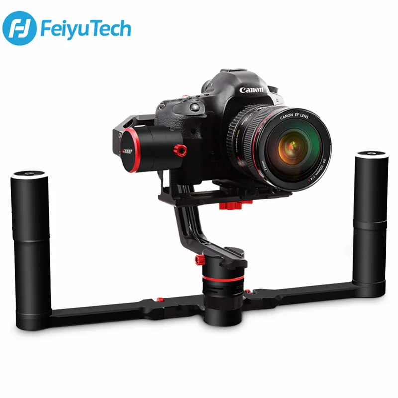 3 осевой шарнирный Стабилизатор камеры FeiyuTech A2000 двойная ручная ручка для Canon 5D SONY