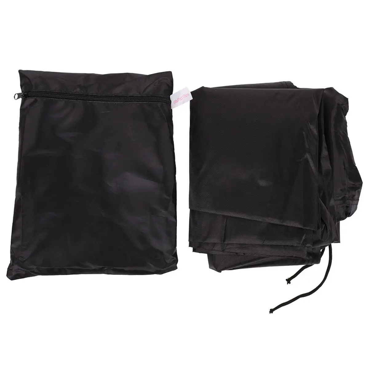 

BBQ Tarpaulin Tarpaulin Cover Waterproof Thick Anti-UV Dustproof Anti-Moisture Polyester with Storage Bag Black