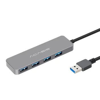 

Acasis 4 Ports Usb 3.0 Hub Splitter With Individual Switch External Cable 30Cm Usb Adapter For Macbook Windows System