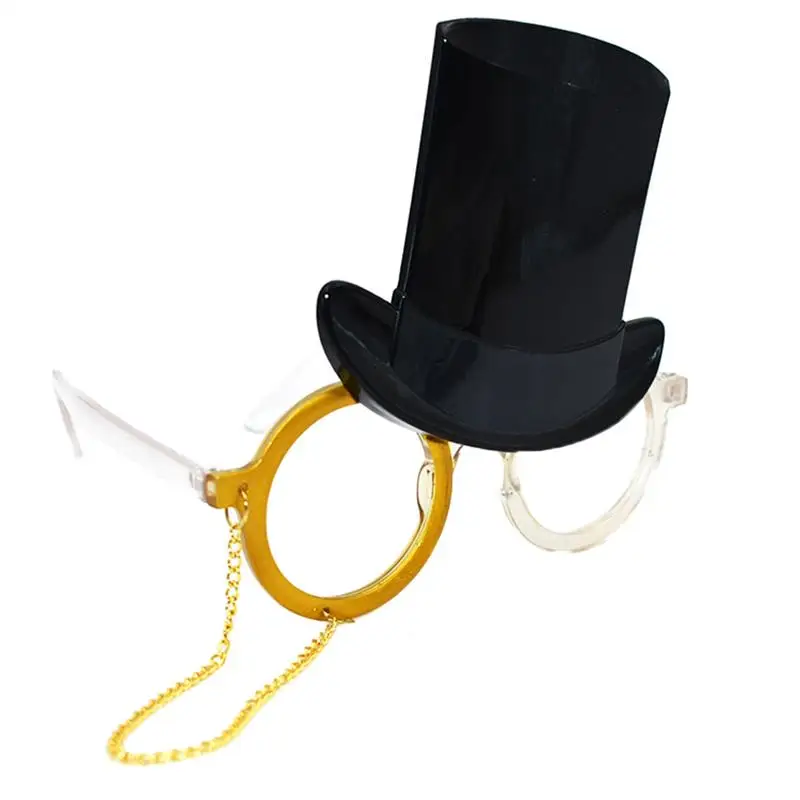 

1PC Lovely Photo Props Doctor Hat Fashion Glasses Frame Eyeglasses Masquerade Accessory For Costume Party Birthday Party
