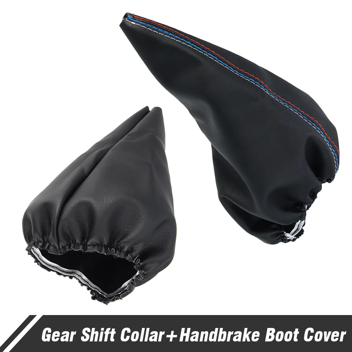 

Car Leather Gear Shift Collar Gaiter Boot Cover Handbrake Cover For BMW E46 E36 M3