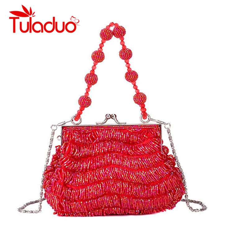 Mode-Flash-Perlen Frauen Schulter Tasche Hohe Qualität PC Lady Umhängetasche Neue Design Geldbörse Feste Farbe Handtaschen Sac Haupt femme