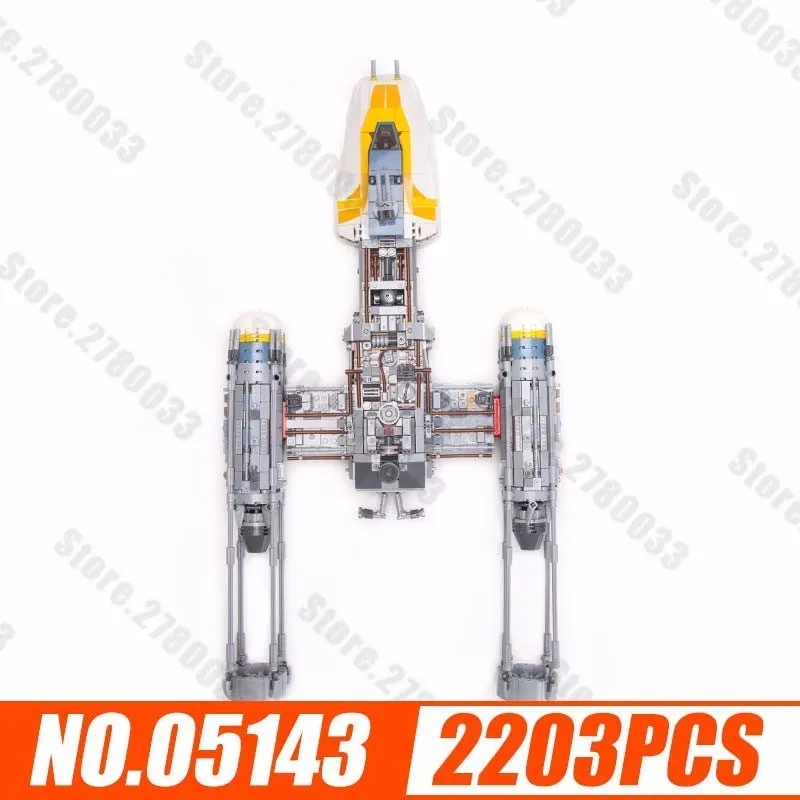 

Happy Spelling 05143 Star Series Y Wing Interstellar Fighter Assembling Insert Building Block Alpinia Small Grain Lepin Blocks