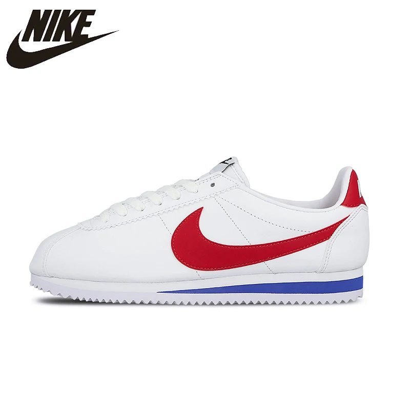 

NIKE CLASSIC CORTEZ LEATHER Sports Lightweight Breathable Women Running Shoes Stability Footwear Outdoor Sneakers#807471-103